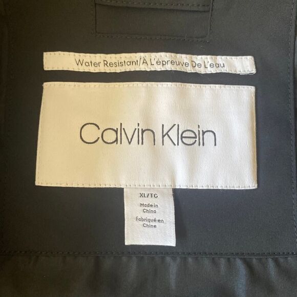 Calvin Klein Water Resistant Bomber Jacket Black XL - Picture 4 of 7